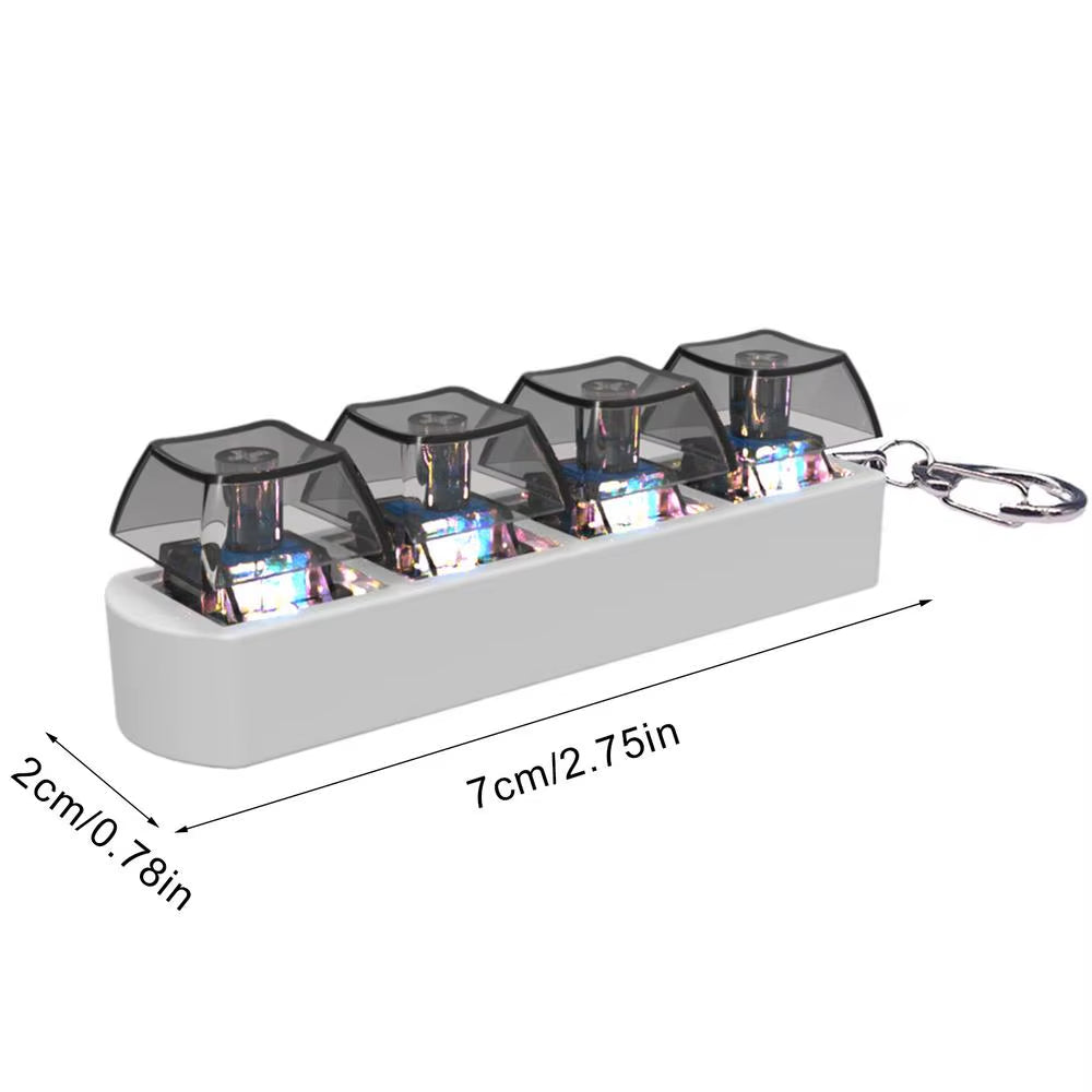 Keyboard Key Toy Party Stress Relief DIY Fidget Button Keycap Fidget Keychain Keyboard Keychain Toys Finger Keyboard Caps Toy