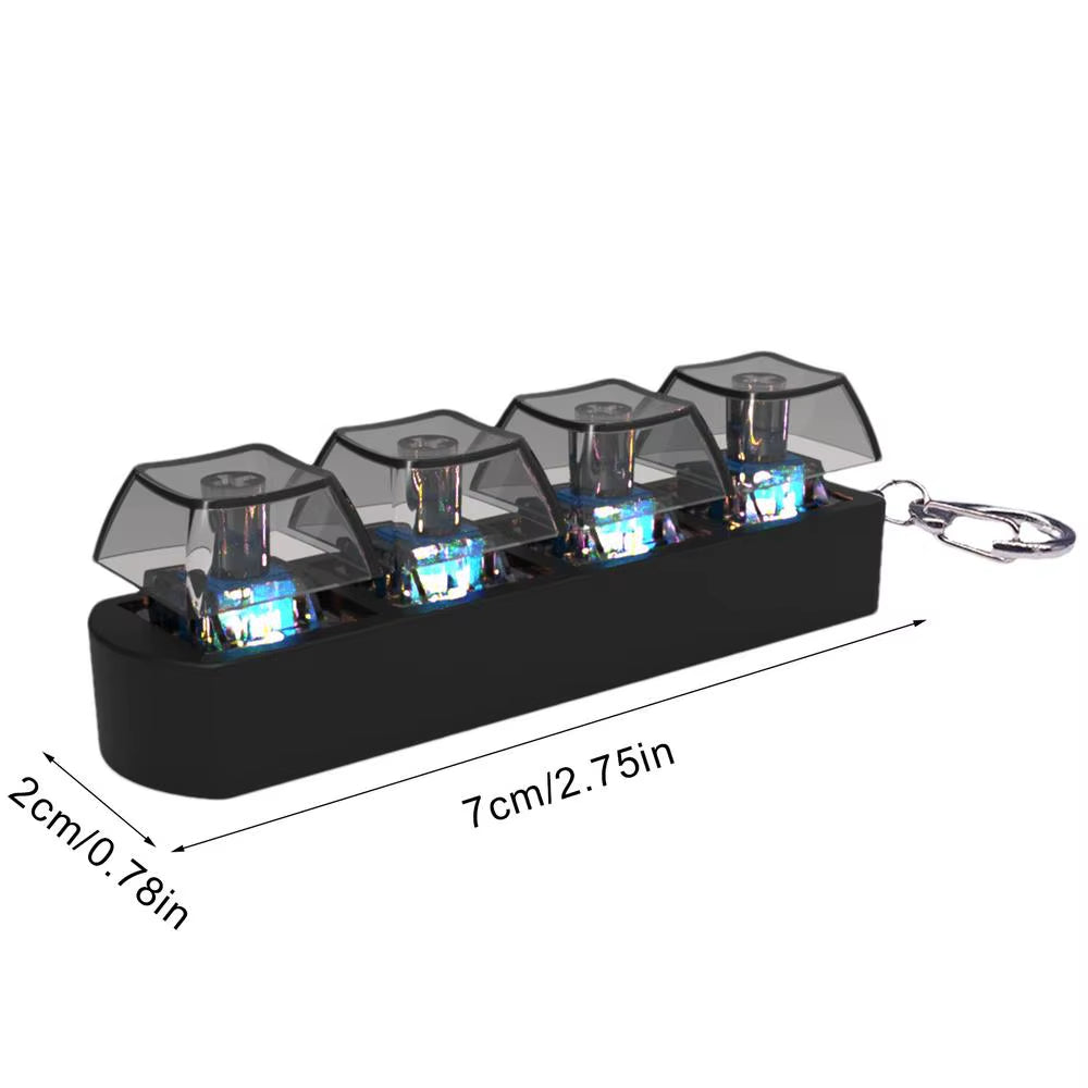 Keyboard Key Toy Party Stress Relief DIY Fidget Button Keycap Fidget Keychain Keyboard Keychain Toys Finger Keyboard Caps Toy